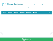 Tablet Screenshot of mastercamisetas.com.br